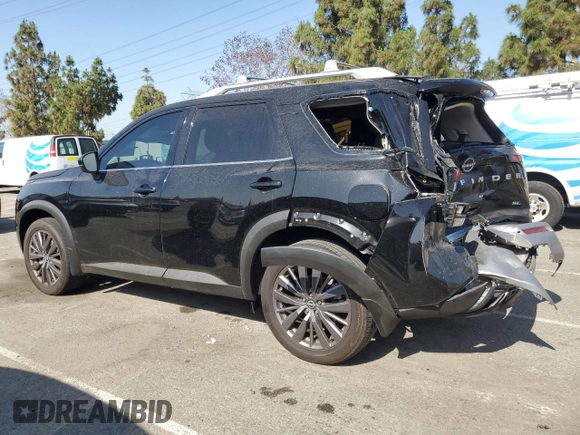 2024 Nissan Pathfinder SL with VIN 5N1DR3CB0RC236113, listed as a Copart auction lot 61396645 with 22,942 mi miles and Salvage title. Bid and sale history available at DreamBid. Image 2.