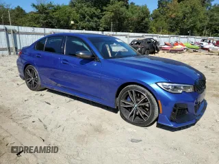 2020 BMW 3 Series M340i xDrive with VIN WBA5U9C09LA380266, listed as a Copart auction lot 75068154 with 66,035 mi miles and Salvage Title. Bid and sale history available at DreamBid. Image 4.