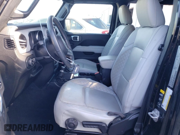 2021 Jeep Wrangler Unlimited Sahara High Altitude with VIN 1C4HJXEG6MW755185, listed as a Copart auction lot 83619754 with 36,330 mi miles and Salvage title. Bid and sale history available at DreamBid. Image 7.