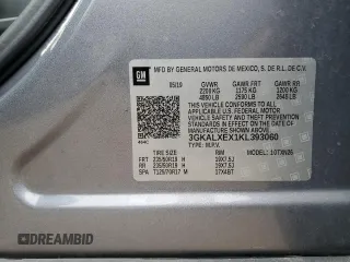 2019 GMC Terrain Denali with VIN 3GKALXEX1KL393060, listed as a Copart auction lot 61062835 with 60,857 mi miles and Salvage title. Bid and sale history available at DreamBid. Image 13.