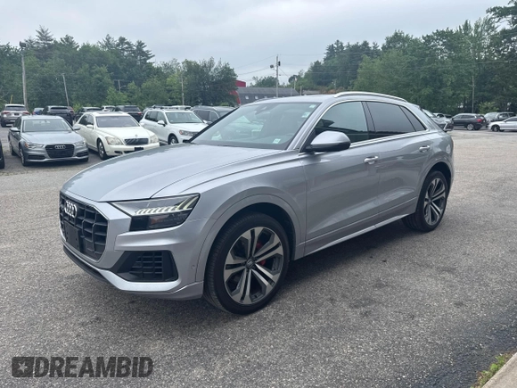 2019 Audi Q8 Premium Plus with VIN WA1BVAF19KD030815, listed as a IAAI auction lot 42471759 with 121,239 mi miles and . Bid and sale history available at DreamBid. Image 2.