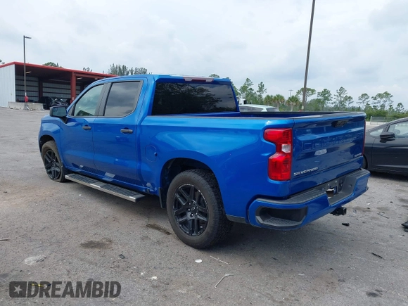 2022 Chevrolet Silverado 1500 Custom with VIN 3GCPABEK0NG630637, listed as a IAAI auction lot 41753578 with 46,919 mi miles and . Bid and sale history available at DreamBid. Image 3.