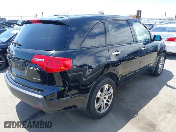 2007 Acura MDX with VIN 2HNYD28227H510004, listed as a IAAI auction lot 42134259 with 210,026 mi miles. Bid and sale history available at carsss.com. Image 4.
