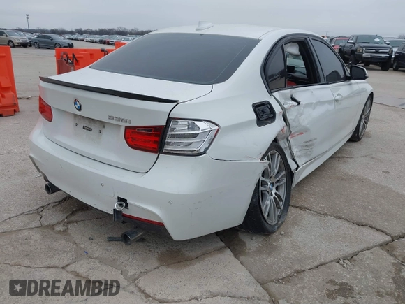 2013 BMW 3 Series 335i with VIN WBA3A9C50DF477209, listed as a IAAI auction lot 41595369 with 99,241 mi miles. Bid and sale history available at carsss.com. Image 4.