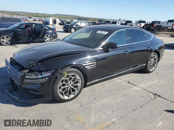 2021 Genesis G80 2.5T z VIN KMTGB4SC3MU045523, wystawiony jako Copart lot #76664754 z przebiegiem 41 514 mil mil oraz Szkoda całkowita • Salvage title. Historia ofert i sprzedaży dostępna na DreamBid. Obrazek 1.
