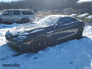 2017 BMW 6 Series 650i with VIN WBA6F5C50HD996804, listed as a Copart auction lot 41377645 with 0 mi miles and Salvage Title. Bid and sale history available at carsss.com. Image 1.