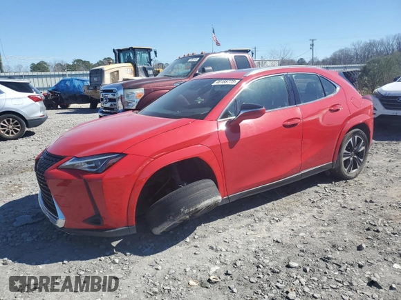 2022 Lexus UX with VIN JTHP3JBH1N2046820, listed as a Copart auction lot 46188775 with 87,613 mi miles and Salvage Title. Bid and sale history available at carsss.com. Image 1.