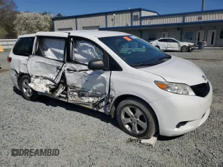 2017 Toyota Sienna L with VIN 5TDZZ3DC4HS779589, listed as a Copart auction lot 48860415 with 128,566 mi miles and Salvage Title. Bid and sale history available at DreamBid. Image 4.