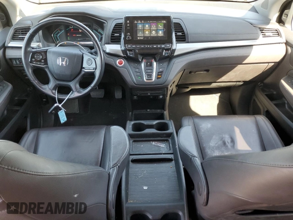 2018 Honda Odyssey Touring with VIN 5FNRL6H80JB065039, listed as a Copart auction lot 54944595 with 81,987 mi miles and Salvage Title. Bid and sale history available at carsss.com. Image 8.
