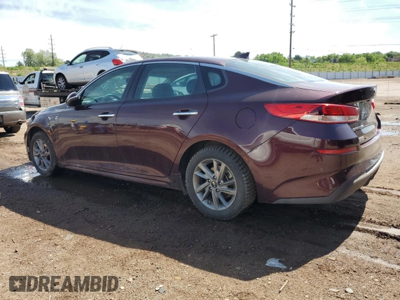 2020 Kia Optima LX with VIN 5XXGT4L39LG385080, listed as a Copart auction lot 58783875 with 117,126 mi miles and Salvage title. Bid and sale history available at DreamBid. Image 2.