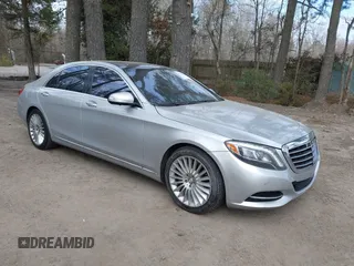 2015 Mercedes-Benz S-Class S 550 with VIN WDDUG8CBXFA151686, listed as a IAAI auction lot 41770180 with 132,516 mi miles. Bid and sale history available at carsss.com. Image 1.