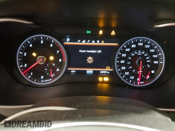2019 Genesis G70 Advanced with VIN KMTG34LE4KU037330, listed as a Copart auction lot 79663204 with 68,481 mi miles and Salvage Title. Bid and sale history available at DreamBid. Image 9.
