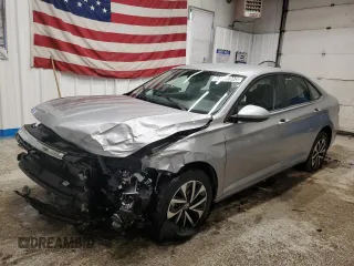 2024 Volkswagen Jetta S with VIN 3VW5M7BU2RM052899, listed as a Copart auction lot 64296945 with 37,300 mi miles and Non repairable. Bid and sale history available at DreamBid. Image 1.