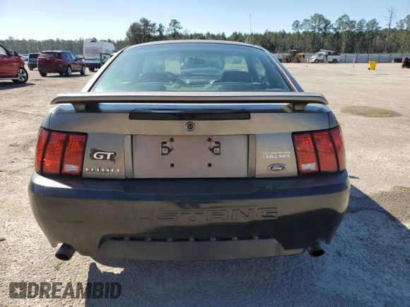 2002 Ford Mustang GT Deluxe with VIN 1FAFP42X82F110419, listed as a Copart auction lot 45711775 with 186,788 mi miles and Salvage Title. Bid and sale history available at carsss.com. Image 6.