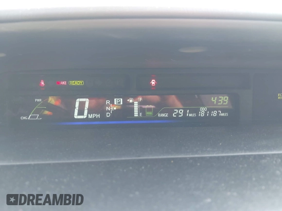 2014 Toyota Prius Two with VIN JTDZN3EU4EJ011025, listed as a IAAI auction lot 41837165 with 181,187 mi miles and . Bid and sale history available at DreamBid. Image 7.