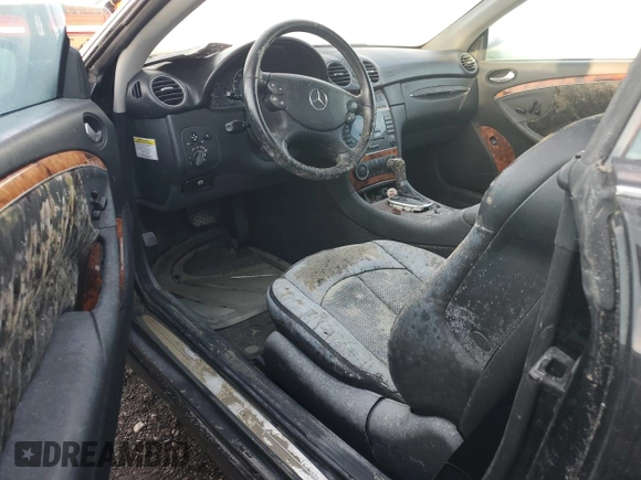 2005 Mercedes-Benz CLK 500 with VIN WDBTK75J65F161649, listed as a Copart auction lot 75284434 with Not Provided miles and Salvage Title. Bid and sale history available at DreamBid. Image 8.