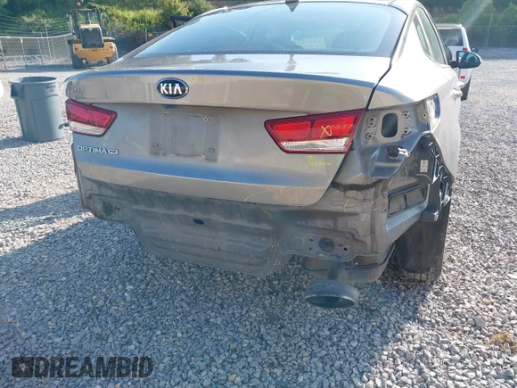2018 Kia Optima LX with VIN 5XXGT4L38JG228590, listed as a IAAI auction lot 42557115 with 87,611 mi miles and . Bid and sale history available at DreamBid. Image 6.