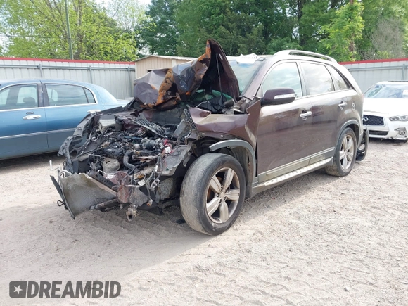 2012 Kia Sorento EX with VIN 5XYKU4A21CG248227, listed as a IAAI auction lot 42036333 with 1 mi miles. Bid and sale history available at carsss.com. Image 2.