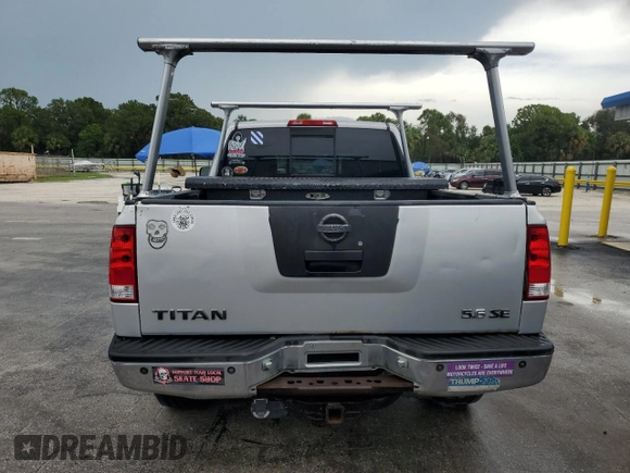 2006 Nissan Titan SE с VIN 1N6BA06B66N528326, выставлен на аукционе Copart как лот 63981045 с пробегом 234 990 миль миль и Списание • Salvage title. История ставок и продаж доступна на DreamBid. Изображение 6.