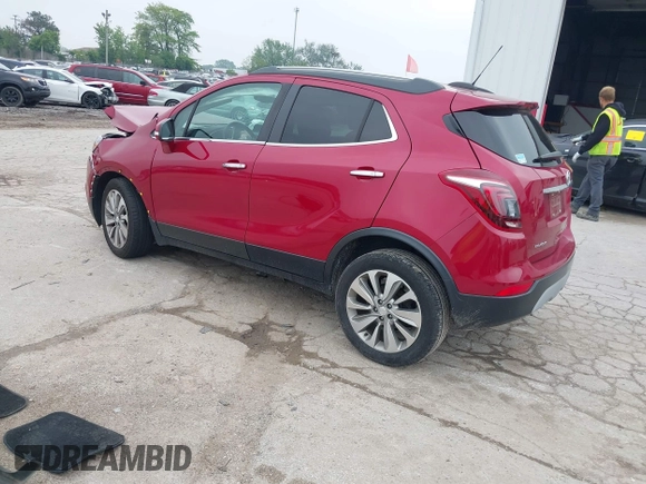 2017 Buick Encore Preferred z VIN KL4CJASB0HB156287, wystawiony jako IAAI lot #42444490 z przebiegiem 39 058 mil mil oraz . Historia ofert i sprzedaży dostępna na DreamBid. Obrazek 3.