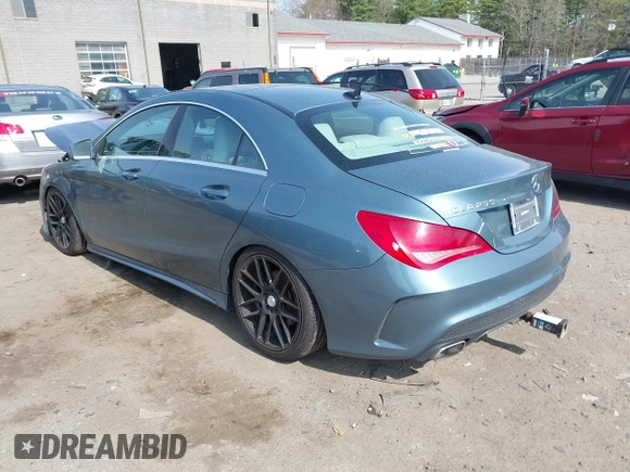 2014 Mercedes-Benz CLA 250 with VIN WDDSJ4EB9EN056350, listed as a IAAI auction lot 42076209 with 108,193 mi miles and . Bid and sale history available at DreamBid. Image 3.
