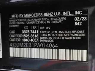 2023 Mercedes-Benz EQS with VIN 4JGDM2EB1PA014064, listed as a Copart auction lot 41015434 with 6,931 mi miles. Bid and sale history available at carsss.com. Image 13.