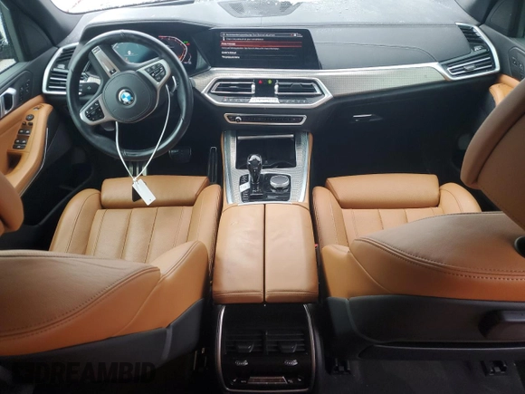 2022 BMW X5 sDrive40i with VIN 5UXCR4C02N9J24164, listed as a Copart auction lot 44761855 with 51,995 mi miles and Salvage Title. Bid and sale history available at carsss.com. Image 8.