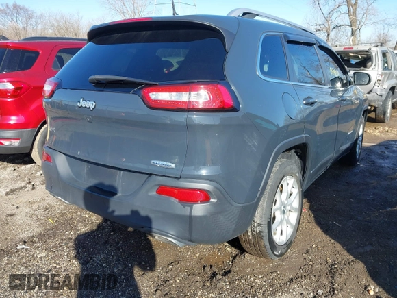 2018 Jeep Cherokee Latitude Plus with VIN 1C4PJLLX4JD584841, listed as a IAAI auction lot 41748249 with 74,203 mi miles. Bid and sale history available at carsss.com. Image 4.