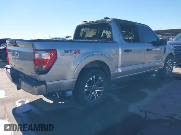 2021 Ford F-150 XL with VIN 1FTEW1CP8MKD15271, listed as a IAAI auction lot 40776398 with Not provided miles and . Bid and sale history available at DreamBid. Image 4.