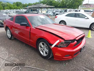 2013 Ford Mustang V6 with VIN 1ZVBP8AM9D5283332, listed as a IAAI auction lot 42471456 with 108,514 mi miles and . Bid and sale history available at DreamBid. Image 1.