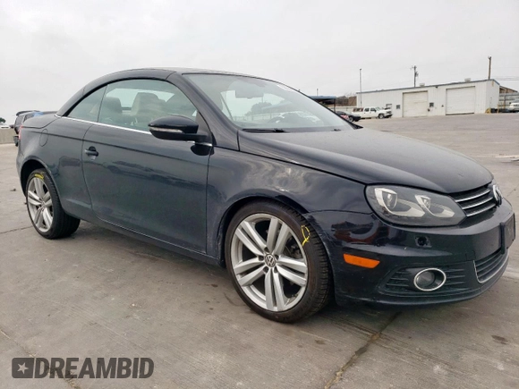 2012 Volkswagen Eos Lux with VIN WVWFW7AH7CV006018, listed as a Copart auction lot 53694855 with 78,502 mi miles and Salvage Title. Bid and sale history available at DreamBid. Image 4.