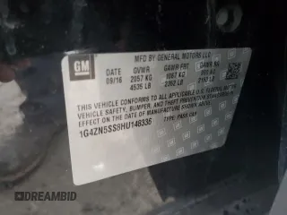 2017 Buick LaCrosse Preferred with VIN 1G4ZN5SS8HU148336, listed as a Copart auction lot 80853614 with 77,231 mi miles and Salvage Title. Bid and sale history available at carsss.com. Image 14.