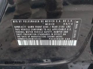 2014 Volkswagen Jetta SE с VIN 3VWD07AJ6EM294202, выставлен на аукционе IAAI как лот 42364119 с пробегом 77 393 миль миль и . История ставок и продаж доступна на DreamBid. Изображение 9.