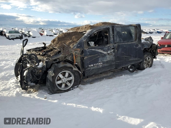 2012 Nissan Titan SV with VIN 1N6BA0EC8CN322625, listed as a Copart auction lot 44849225 with Not provided miles and Salvage title. Bid and sale history available at DreamBid. Image 1.