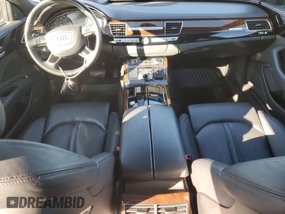 2015 Audi A8 L 4.0T with VIN WAU32AFD7FN041466, listed as a Copart auction lot 47211805 with 85,446 mi miles and Salvage Title. Bid and sale history available at carsss.com. Image 8.