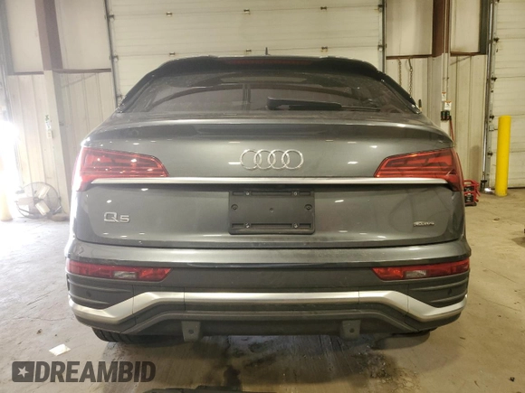 2023 Audi Q5 Sportback S line Prestige with VIN WA16AAFY2P2190953, listed as a Copart auction lot 67309704 with Not provided miles and Salvage title. Bid and sale history available at DreamBid. Image 6.