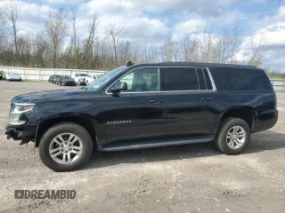 2015 Chevrolet Suburban LT with VIN 1GNSKJKC9FR510682, listed as a Copart auction lot 55427315 with 202,592 mi miles and Salvage Title. Bid and sale history available at DreamBid. Image 1.