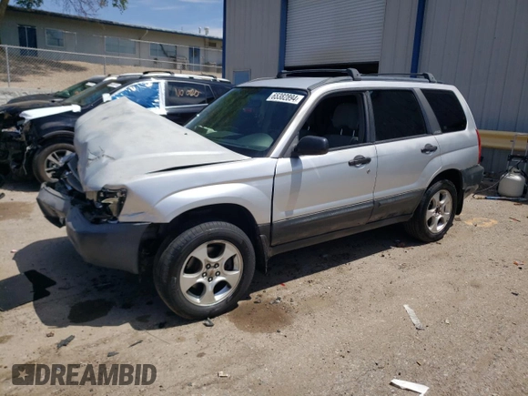 2003 Subaru Forester X with VIN JF1SG63603H722264, listed as a Copart auction lot 65382894 with 0 mi miles and Non Repairable. Bid and sale history available at carsss.com. Image 1.