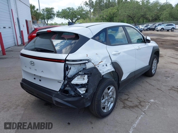 2025 Hyundai Kona SE with VIN KM8HACAB7SU222737, listed as a IAAI auction lot 42113828 with 1 mi miles. Bid and sale history available at carsss.com. Image 6.