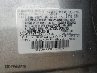 2023 Nissan Kicks S z VIN 3N1CP5BV9PL528439, wystawiony jako Copart lot #57608865 z przebiegiem 47 696 mil mil oraz Szkoda całkowita • Salvage title. Historia ofert i sprzedaży dostępna na DreamBid. Obrazek 13.