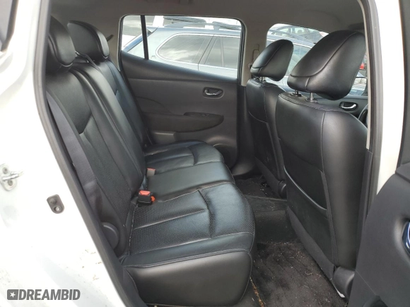 2015 Nissan LEAF SV with VIN 1N4AZ0CP9FC301558, listed as a Copart auction lot 45380735 with 67,474 mi miles and Salvage Title. Bid and sale history available at carsss.com. Image 10.