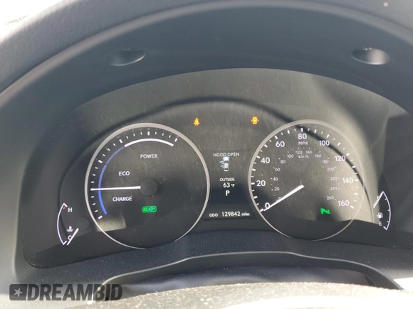 2013 Lexus ES 300h with VIN JTHBW1GG3D2029260, listed as a Copart auction lot 54244645 with 129,842 mi miles and Salvage Title. Bid and sale history available at DreamBid. Image 9.