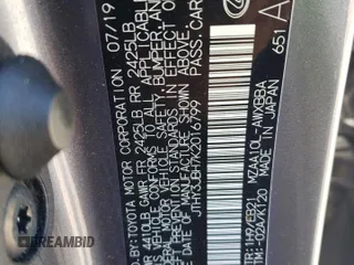 2019 Lexus UX 200 z VIN JTHY3JBH7K2016799, wystawiony jako Copart lot #55071085 z przebiegiem 67 189 mil mil oraz Szkoda całkowita • Salvage title. Historia ofert i sprzedaży dostępna na DreamBid. Obrazek 13.
