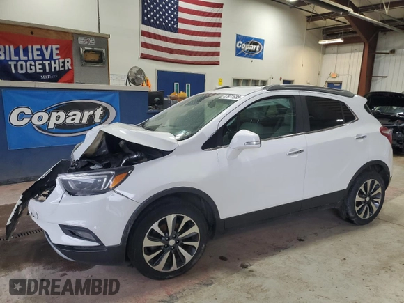 2019 Buick Encore Essence with VIN KL4CJGSM1KB730584, listed as a Copart auction lot 47871685 with 108,093 mi miles and Salvage Title. Bid and sale history available at carsss.com. Image 1.