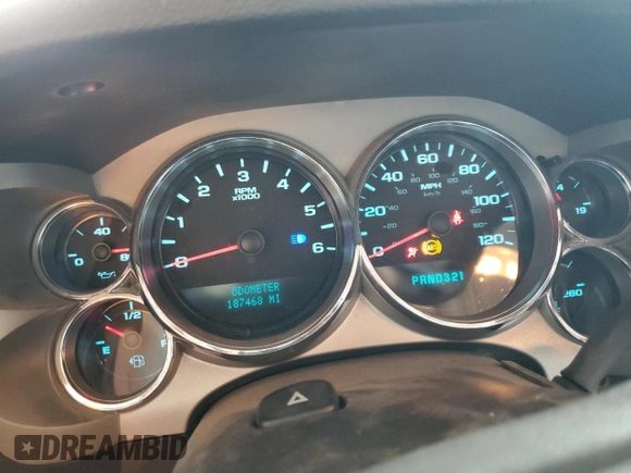 2007 Chevrolet Silverado 1500 LT w/1LT with VIN 2GCEC19CX71624659, listed as a Copart auction lot 48613205 with 187,468 mi miles and Salvage Title. Bid and sale history available at carsss.com. Image 9.