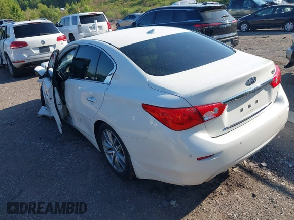 2017 Infiniti Q50 Premium with VIN JN1EV7APXHM737175, listed as a IAAI auction lot 42099700 with 91,200 mi miles and . Bid and sale history available at DreamBid. Image 3.