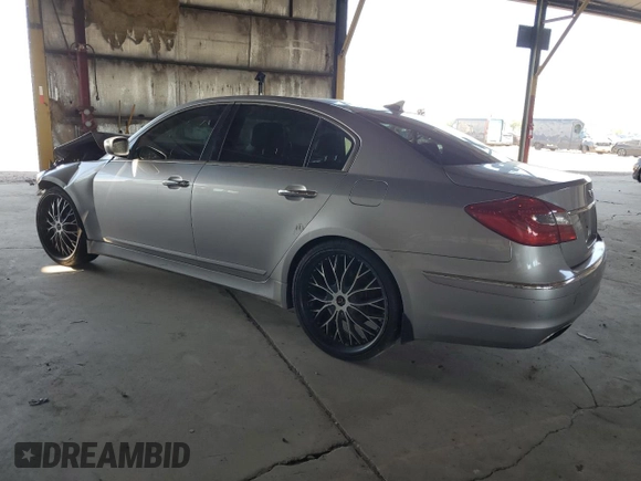 2013 Hyundai Genesis 3.8L with VIN KMHGC4DD7DU246001, listed as a Copart auction lot 66801984 with 148,423 mi miles and Salvage Title. Bid and sale history available at carsss.com. Image 2.