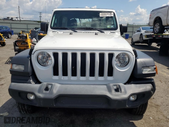 2020 Jeep Wrangler Unlimited Sport S with VIN 1C4HJXDG7LW144226, listed as a Copart auction lot 65087935 with 77,815 mi miles and Salvage title. Bid and sale history available at DreamBid. Image 5.