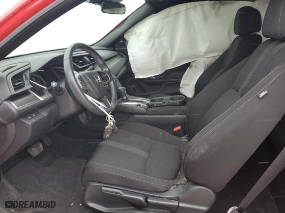 2020 Honda Civic Coupe EX with VIN 2HGFC3B32LH350581, listed as a Copart auction lot 45115195 with 19,391 mi miles and Salvage Title. Bid and sale history available at carsss.com. Image 7.