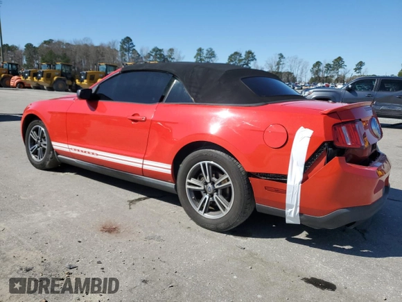 2012 Ford Mustang V6 with VIN 1ZVBP8EM9C5283128, listed as a Copart auction lot 48575425 with 149,401 mi miles and Salvage Title. Bid and sale history available at carsss.com. Image 2.